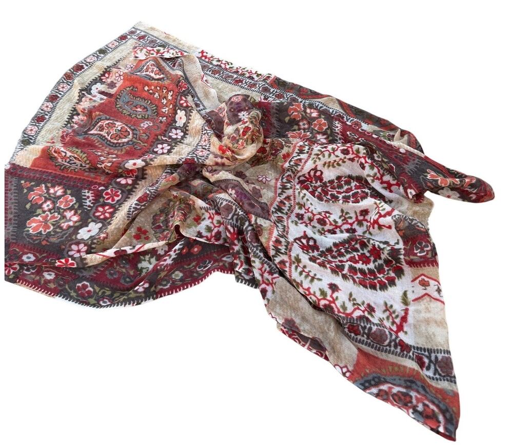 Manorama Italian Style Scarf - 100% Lana Merino Wool